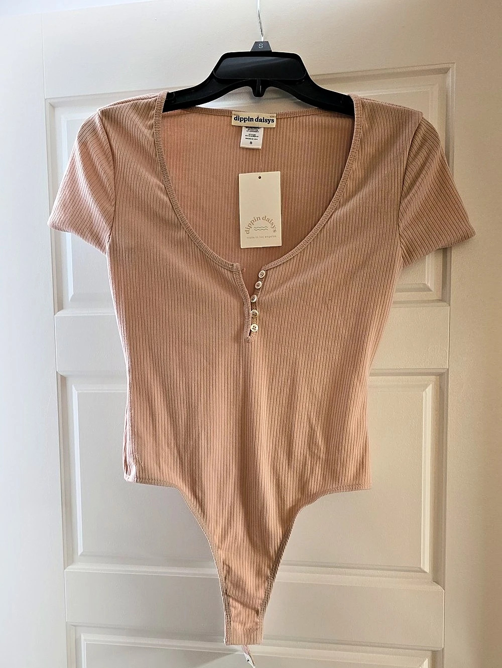 Dippin daisys Ribbed Bodysuit (Limited Edition from Express) Pink Size S NWT